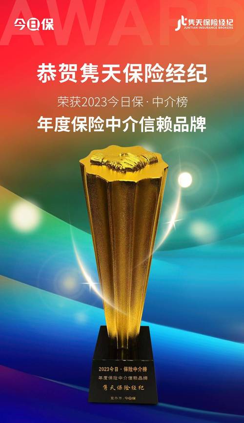 &mdash;隽天荣获"年度保险中介信赖品牌"大奖